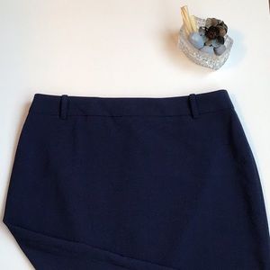 Simons Navy Pencil Skirt with Belt Loops